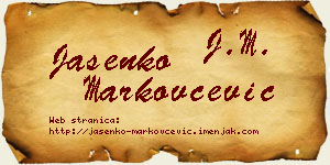 Jasenko Markovčević vizit kartica